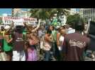 People protest in Rio against virus measures
