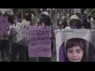 Protesters in Mexico City grieve over death of 7-year-old girl, femicide victims