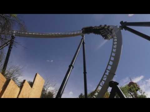 Los Angeles Six Flags Magic Mountain amusement park reopens