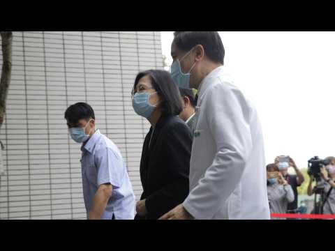 Taiwan's Tsai visits hospital, morgue after deadly train disaster