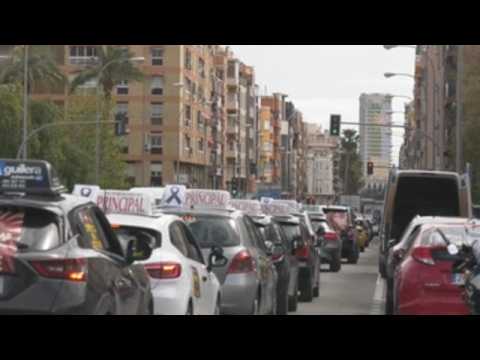 Driving schools hold rally in Spain's Alicante demanding more examiners