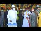 30-year ruler Chad President Deby votes in election bid for 6th term