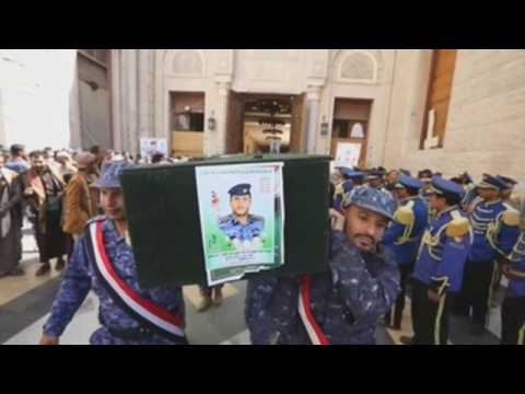 Funeral of Houthi fighters in Sanaa