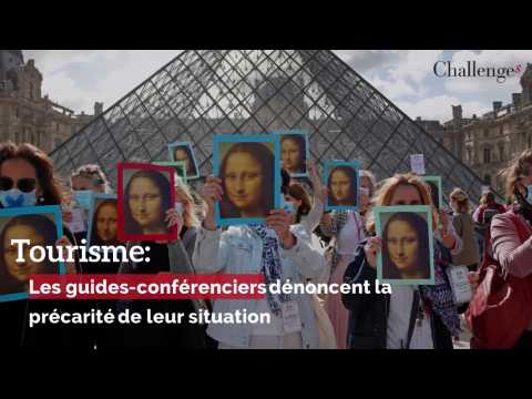 Tourisme: au Louvre, les guides-conférenciers dénoncent la précarité de leur situation
