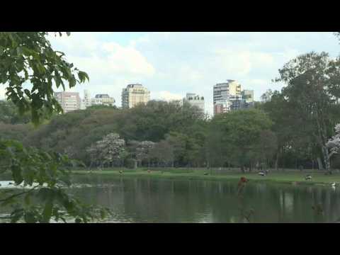 Sao Paulo residents enjoy city's biggest park as it reopens after lockdown