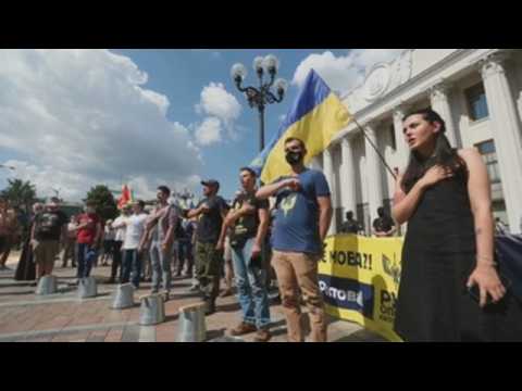 Protest in Kiev in defence of Ukrainian language in the education system