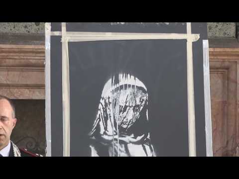 Italy returns a stolen Banksy's piece to France