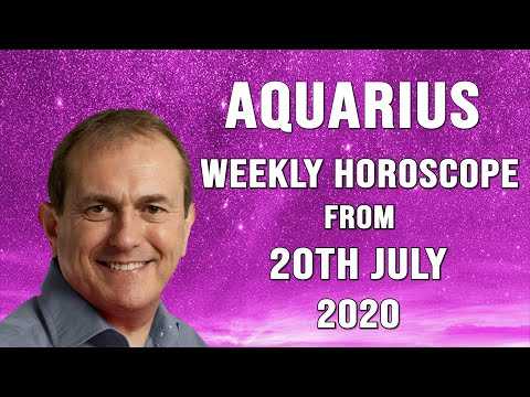 Aquarius Weekly Horoscope from 20th July 2020