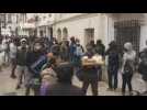 Long lines in Chile waiting for early retirement pensions