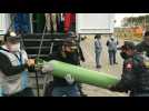 Mobile unit fills patients' oxygen tanks in Lima - Label : AFPTV - First images - Category : News