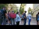 Belarus election: queues outside the embassy in Moscow - Label : AFPTV - First images - Category : News