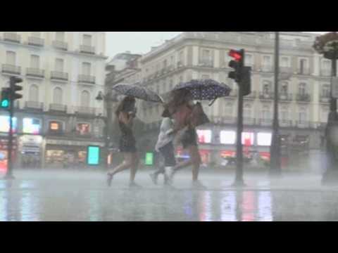 Madrid on alert for rain and storms
