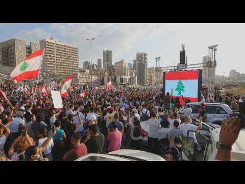 Hundreds gather in Beirut to honor victims of explosion