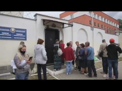 Protesters held in Minsk detention centre