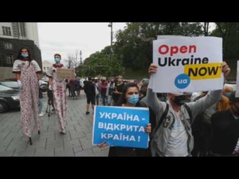Protest in Kiev against COVID-19 restrictions