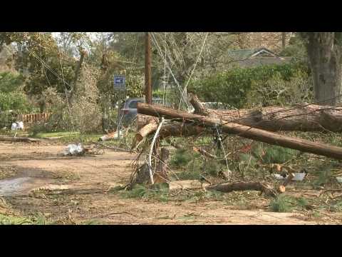 Destruction in Louisiana after powerful Hurricane Laura makes landfall