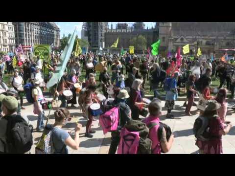 Extinction Rebellion protest in London against climate change