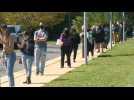 US: Virginians line up for early voting in presidential election