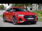 Audi e-tron S Sportback Design in Catalunya red