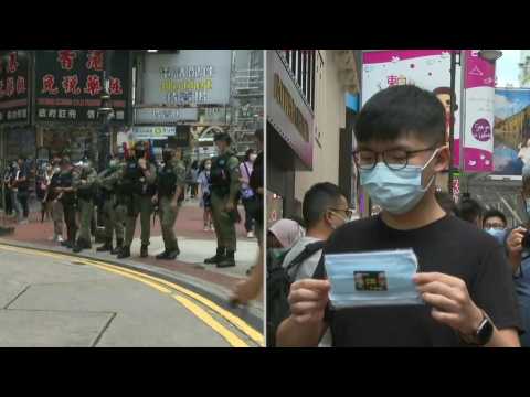 Police presence beefed up in HK, Joshua Wong seen at Causeway Bay