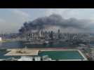 Fire breaks out at Beirut port month after major explosion