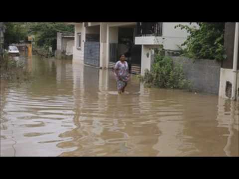 Heavy rains in Bangalore leave city flooded