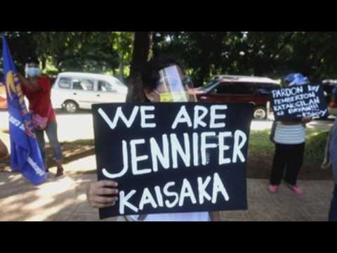 Protest in Manila against pardon to US marine who killed transgender woman