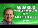 Aquarius Weekly Horoscope from 14th September 2020