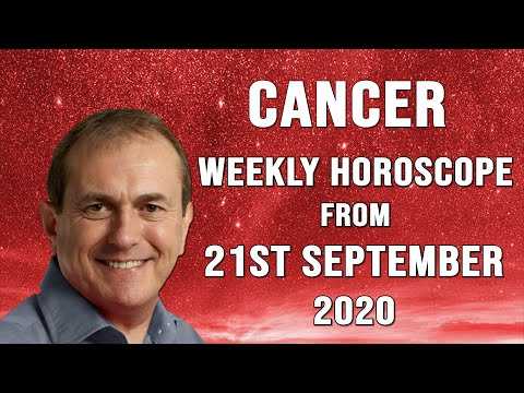 Cancer Weekly Horoscope from 21st September 2020