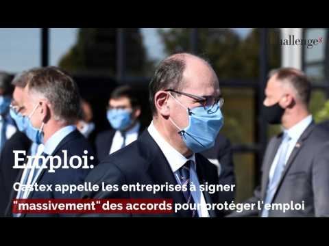 Emploi: Castex appelle les entreprises à signer "massivement" des accords pour protéger l'emploi