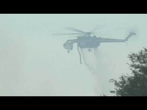 Fire crews battle 'Lake Fire' raging through Angeles National Forest