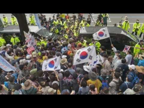 Protesters in Seoul demand president Moon Jae-in to step down