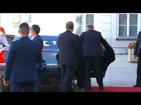 US secretary of State arrives at Polish presidential palace