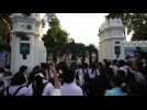 Thai students join wave of anti-government protests in Bangkok
