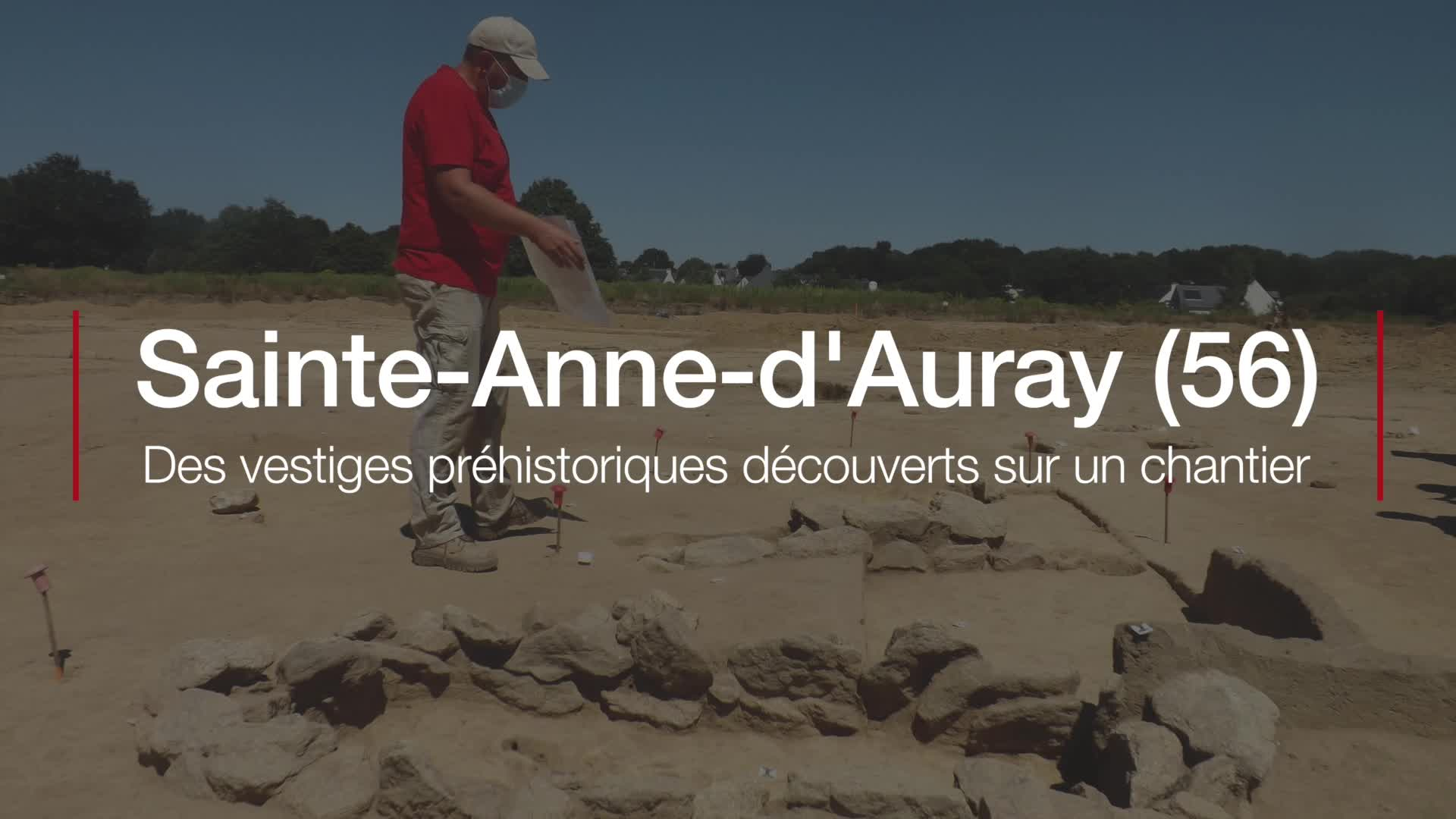 Sainte-Anne-d'Auray (56). Des vestiges préhistoriques découverts sur un chantier (Le Télégramme)