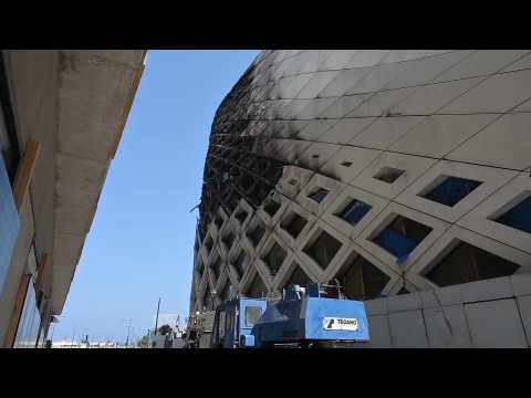 Zaha Hadid’s building catches fire in Beirut