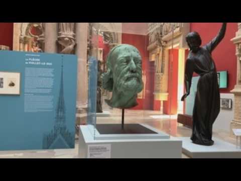 Notre Dame Cathedral's sculptures on display at Paris' City of Architecture and Heritage