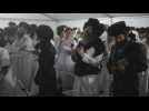 Orthodox Jewish pilgrims celebrate Rosh Hashanah