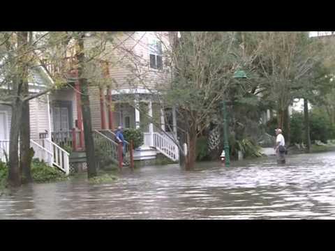Flooded streets in Pensacola as Hurricane Sally dumps torrential amounts of rain