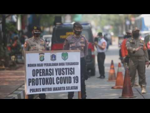 Strict social distancing remains in Jakarta to curb spread of COVID-19