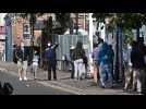 Queue outside London Covid-19 test centre as Britain faces test shortage
