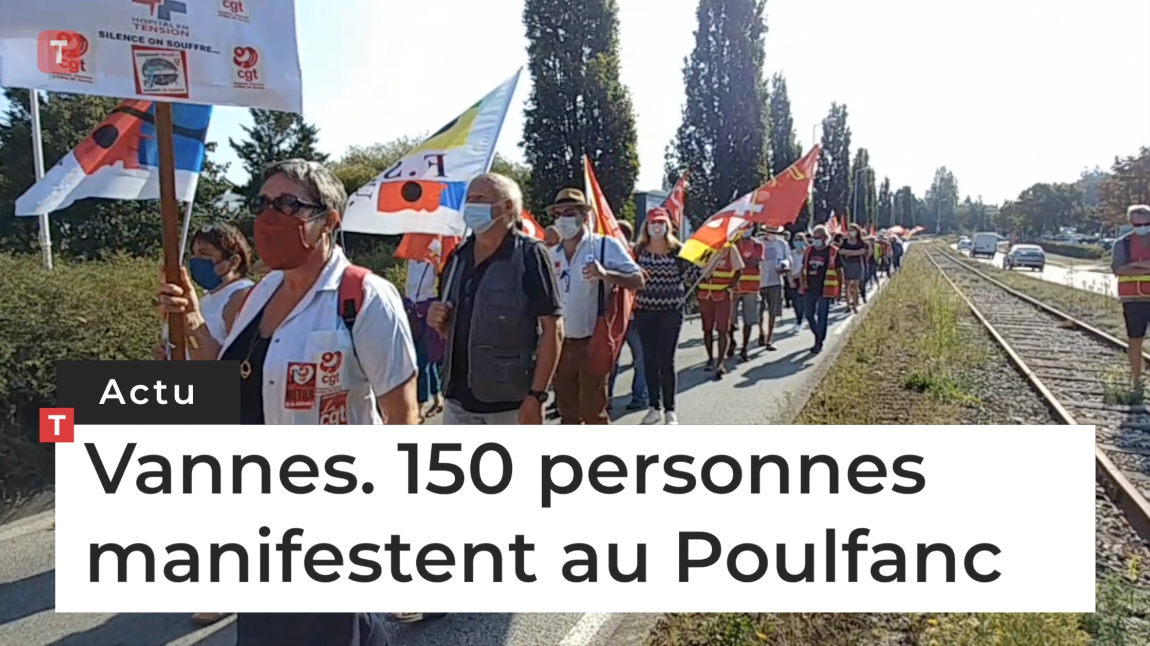 Vannes. 150 personnes manifestent au Poulfanc (Le Télégramme)