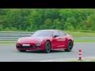 The new Porsche Panamera GTS in Carmine Red Driving Video