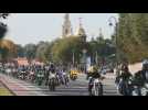 End of the motorbiking season in St. Petersburg