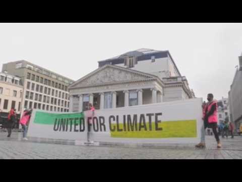Protest in Brussels on Global Day of Climate Action