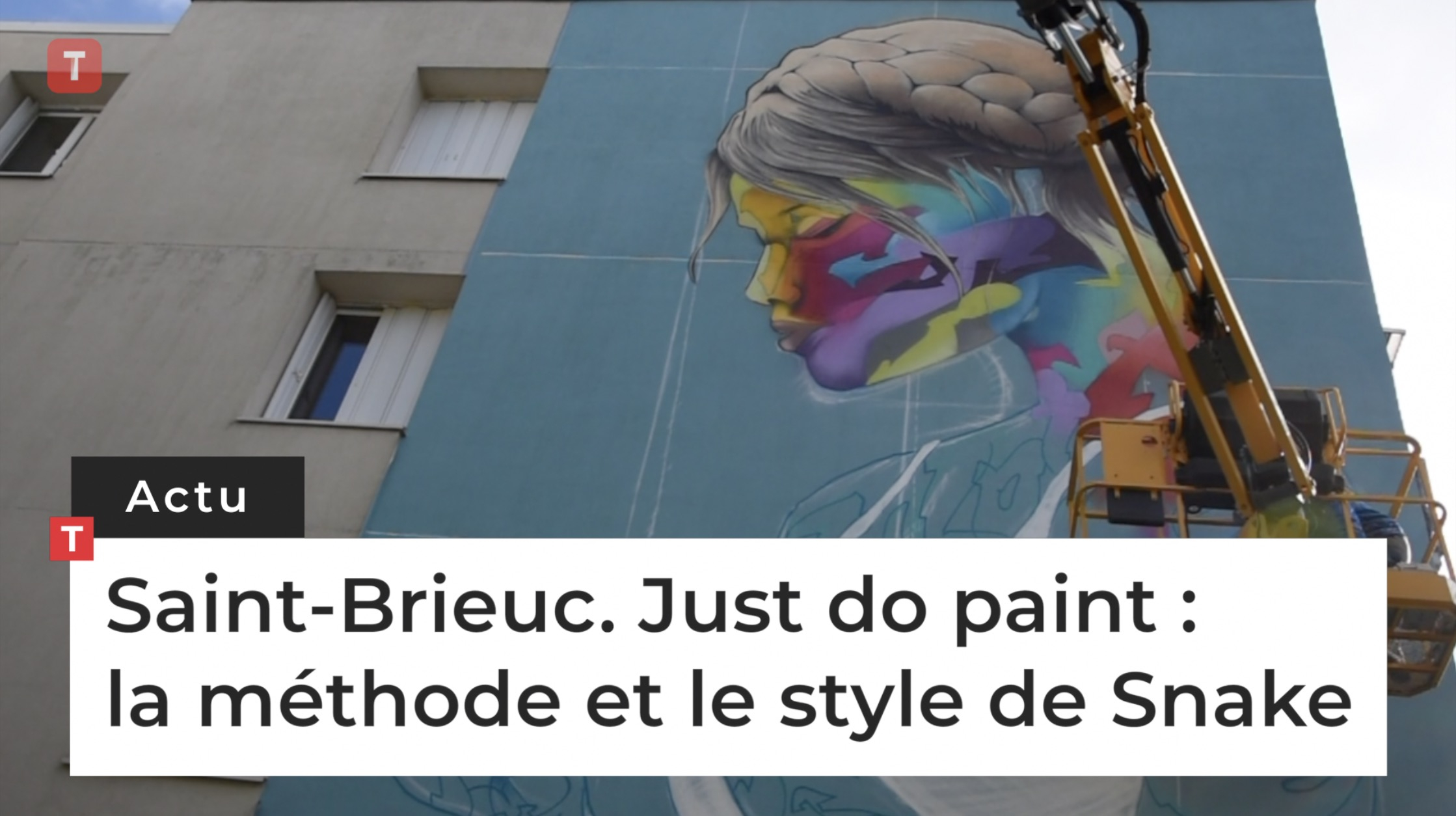 Saint-Brieuc. Just do paint : la méthode et le style de Snake (Le Télégramme)