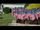 Thousands of flags placed in Massachusetts to remember COVID-19 victims