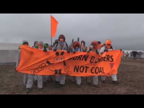 'Ende Gelaende' protest in the Rhenish coal mining area