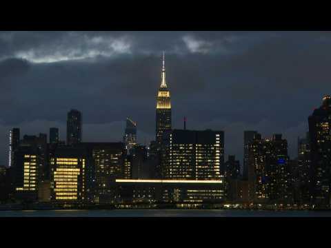 Images of New York's skyline as more than a million Covid-19 deaths recorded worldwide
