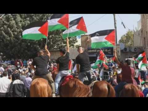 Palestinians protest diplomatic ties between UAE, Bahrain and Israel
